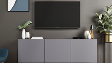 Comoda TV Alb - Antracit