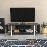 Comoda TV Asal 120 - Negru, Alb - 1