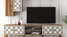 Comoda TV Class S - Walnut, Alb