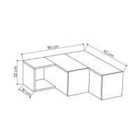 Comoda TV Compact Alb - 4