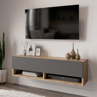 Comoda TV Handra Antracit 100x31.5x29 cm - 2