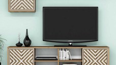 Comoda TV İnci - Walnut, Crem