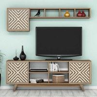 Comoda TV İnci - Walnut, Crem - 1