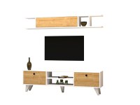 Comoda TV Italo - Alb, Pine - 3