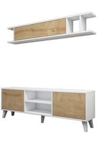 Comoda TV Italo - Alb, Pine - 4