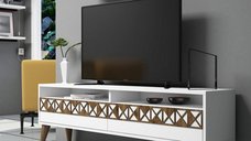 Comoda TV Line - Culoare Alb