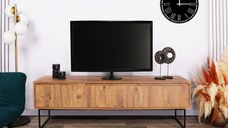 Comoda TV Lupin140 Walnut-Negru