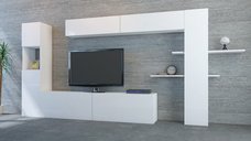 Comoda TV Maxi Alb - Design Modern si Functionalitate Ridicata