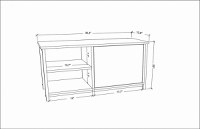 Comoda TV Muskegon - Gold, Antracit - 6