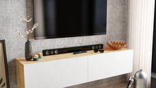 Comoda TV Poling - Alb, Sapphire