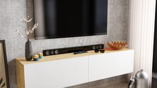 Comoda TV Poling - Alb, Sapphire