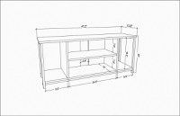 Comoda TV Rinaldo - Alb, Antracit - 5