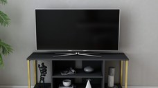 Comoda TV Rinaldo - Antracit, Gold