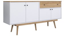Comoda TV Satava Pako World Alb 180x45x87.60 cm