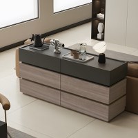 Comoda TV Sonlen Pako World Sonoma 120x40x72 cm - 2