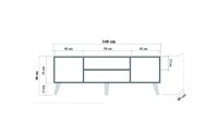 Comoda TV Truva-729 Sonoma Oak - 8