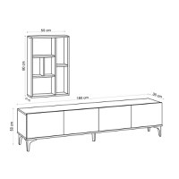 Comoda TV Turid - Sapphire Oak - 5