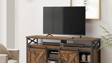 Comoda TV, Vasagle, Maro-Negru, 147x40x76 cm