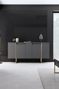 Consolă Luxe Nuc 160x35x80 cm - 3