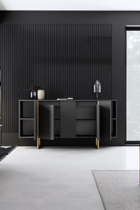 Consolă Luxe Nuc 160x35x80 cm - 5
