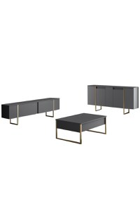 Consolă Luxe Nuc 160x35x80 cm - 8