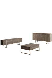 Consolă Luxe Nuc 160x35x80 cm - 8