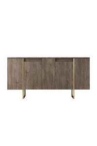 Consolă Luxe Nuc 160x35x80 cm - 9