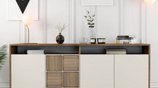 Consola Milan Walnut-Cream