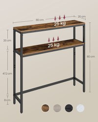 Consola, Sofia, Maro, 20x80x80 cm - 4