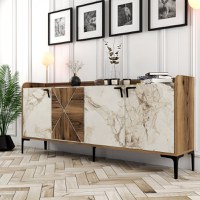 Consola Venedik Walnut-Alb - 2