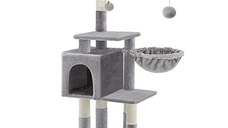 Copac pentru pisici, Feandrea, PCT52W, Gri, 110 cm