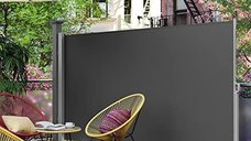 Copertina solara laterala, Songmics, Gri, 180x450 cm