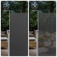 Copertina solara laterala, Songmics, Gri, 180x450 cm - 4