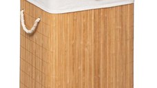 Cos de rufe Natural culoarea stejar - alb 40x30x50cm