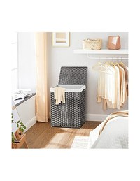 Cos de rufe, Songmics, 90L, LCB51WG, 46 x 33 x 60 cm - 2