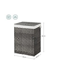 Cos de rufe, Songmics, 90L, LCB51WG, 46 x 33 x 60 cm - 4
