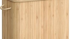 Cos de rufe Songmics, Bej, LCB063N01, 54.5 x 34.5 x 61 cm