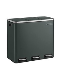 Cos pentru reciclare, 3 x 18L, Soft-Close, Negru, LTB54GS, 61 x 31 x 56 cm - 1