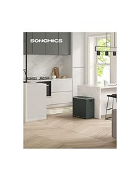 Cos pentru reciclare, 3 x 18L, Soft-Close, Negru, LTB54GS, 61 x 31 x 56 cm - 2