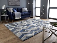 Covor Asher Albastru 160X230 cm, Flair Rugs - 5