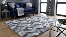 Covor Asher Albastru 200X290 cm, Flair Rugs