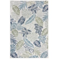 Covor Bella Leaf Outdoor Albastru 160x230 cm, Flair Rugs - 2