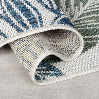 Covor Bella Leaf Outdoor Albastru 160x230 cm, Flair Rugs - 3