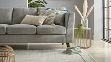 Covor Bobble Wool Border Negru 200X290 cm, Flair Rugs