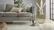 Covor Bobble Wool Border Negru 200X290 cm, Flair Rugs