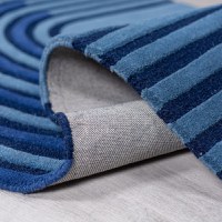 Covor Conway Retro Shaped Albastru inchis 120x180 cm, Flair Rugs - 4