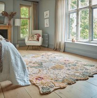 Covor Daphne Shaped Floral Roz 160x230 cm, Flair Rugs - 1