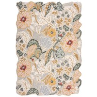 Covor Daphne Shaped Floral Roz 160x230 cm, Flair Rugs - 5