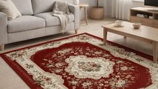 Covor Delta Lotos 570 210, Rosu, 50x80 cm - Accesoriu Modern pentru Casa