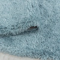 Covor Fluffy Albastru 160x160 cm - 3